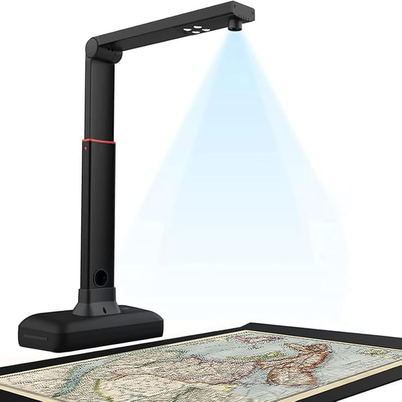 A2 Large Format Book & Document Scanner, Resolution Up To 23MP, 90° Foldable, Auto Flatten And Fingerprint Removal Technology, For Engineering, Medical, Educate