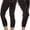 Coffee, variant on Womens Capri Length Wide Waistband Seamless Lightweight Stretch Leggings