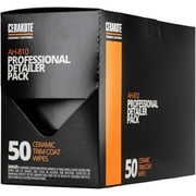 Cerakote Ceramic Trim Coat Restoration Wipes, Faded Plastic Trim Restorer for Detailers, 50 Count