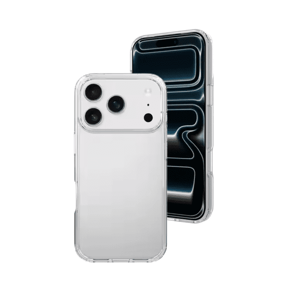 Qixxronics Transparent Case for iPhone 17 Pro Max Shockproof Clear Phone Case Mobile Cover