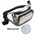 thumbnail image 6 of Adjustable Tote Bag Unisex Stadium Approved Sport Bag Clear Waist Bag Belt Bag Clear Purse PURPLE, 6 of 7