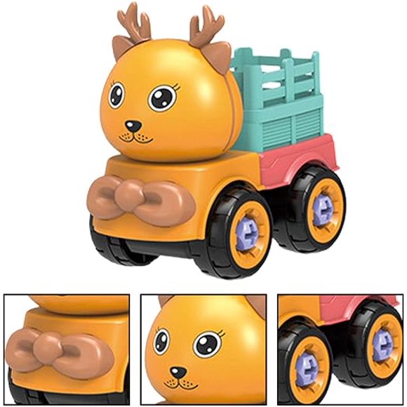 Take Apart Toys Cartoon Car Construction Toy Kids Tool Set Play Assemble Toys STEM Building Learning Game Kids Educational Toys