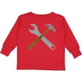 thumbnail image 3 of Inktastic Future Carpenter Tools Hammer Wrench Boys Long Sleeve Toddler T-Shirt, 3 of 5