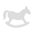 thumbnail image 4 of Siruishop Wooden Rocking Horse Table Decoration Ornament for Desktop Living Room Table, 4 of 8