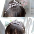 thumbnail image 5 of Girls Princess Crystal Tiara Crown For Birthday Party, 5 of 5