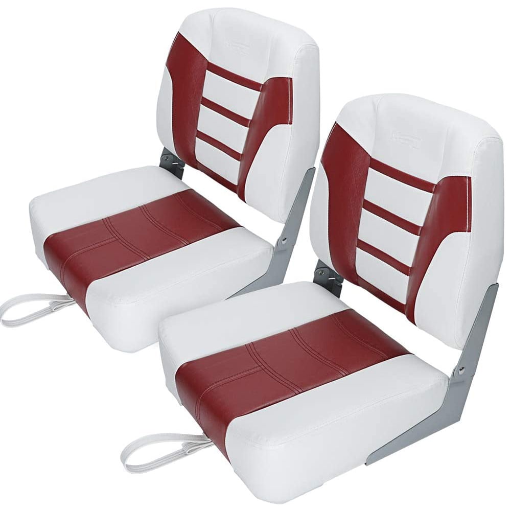 MSC Fishing Folding Boat Seats,One Pair Pack (S104 Gray/Gray)