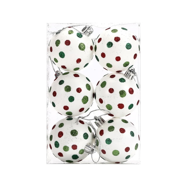Fiudx Juego de Adornos Navideños Irrompibles para Árbol de Navidad, Bolas Colgantes para Decoración de Fiestas.