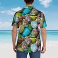 thumbnail image 3 of Lsque Easter Egg1 pattern Hawaiian Shirt for Men, Unisex Summer Beach Casual Short Sleeve Button Down Shirts-Medium, 3 of 9