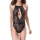 thumbnail image 4 of Camisón de encaje de mujer Sexy Body Lencería Ropa interior Ropa de dormir, Negro, S Monstrate XX000075-02, 4 of 7