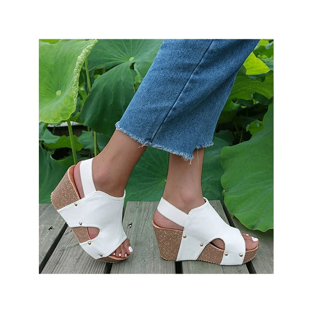 Ankle wedges sales