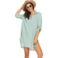 thumbnail image 1 of Mujer Badeanzug Strand Cover Up Shirt Bikini Ropa de playa Badeanzug Strandkleid, 1 of 4