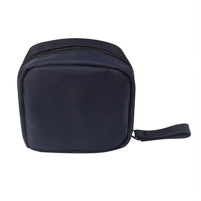 Mini bolso cosmético pequeño portátil multiusos para llevar en la mano, bolsa de almacenamiento de tampones con sobre rojo