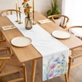 thumbnail image 6 of Colorful Spring Floral Cotton Linen Table Runner for Dining Kitchen, Farmhouse Flowers Modern Botanical Art Wedding Outdoor Party Tablerunners, Dresser Scarf Coffee Tablecloth Runners 13x108 Inches, 6 of 9