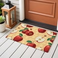 thumbnail image 4 of Farmhouse Apples Entryway Rug 2'x3'&nbsp; Non Slip Front Door Mats, Country Tropical Fruits Watercolor Entrance Rugs Indoor Outdoor Carpet, Washable Floor Mats Small Area Rug for Bedroom Kitchen, 4 of 8