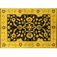 thumbnail image 1 of Ahgly Company Indoor Rectangle Oriental Yellow Traditional Area Rugs, 7' x 10', 1 of 4