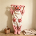 thumbnail image 5 of Funny Cartoon Coral Fleece Women’s Onesie Thickened Lazy Style Hoodless Jumpsuit Sleepwear, Breathable Skin‑Friendly Polyester Coral Fleece Loungewear for Cold Days, 5 of 5