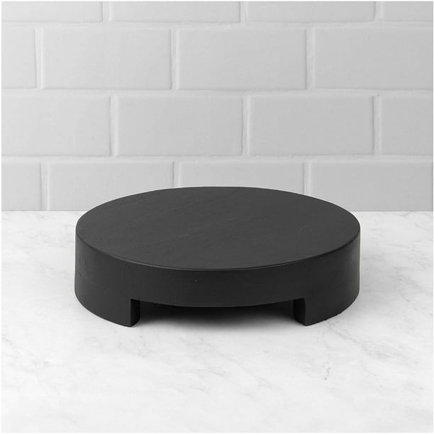 Best Home Fashion Wooden Trivet Black Large (11.8”)