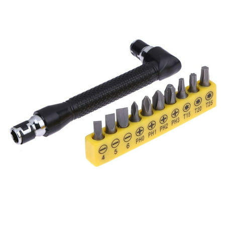 

TBOLINE 10 in 1 Socket Screwdriver Set Precision L-shaped Angle Head