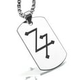 thumbnail image 1 of Stainless Steel Lead Alchemy Symbol Dog Tag Pendant Necklace, 1 of 3