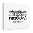 thumbnail image 4 of Scripture Walls  Cheerful Heart Proverbs 17:22 Bible Verse Canvas Christian Wall Art Ready to Hang Unframed, 4 of 12