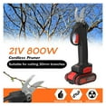 thumbnail image 2 of Moteur Sans Fil 30mm 88VF Sécateur Électrique 4 Pouces Ensemble de Casseroles Outils de Menuiserie Outils de Jardin, 2 of 6