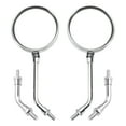 thumbnail image 2 of Chrome M10 Rearview Mirrors - 2 Type Stems For Kawasaki Z1 Z1000 Z 900 Z 1000, 2 of 12