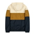 thumbnail image 2 of KelaJuan Men’s Full Zip Waterproof Jackets Long Sleeve Contrast Color Loose Hoodies Spring Hooded Sweatshirts, 2 of 6
