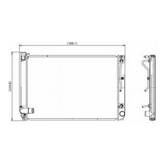 Radiator - Compatible with 2007 - 2009 RX350 2008