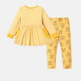 thumbnail image 7 of Disney Winnie the Pooh Toddler Girls Outfits Set Stripe T-Shirt Dress with Pocket and Legging Pant Set Sizes 6M-5T, 7 of 7