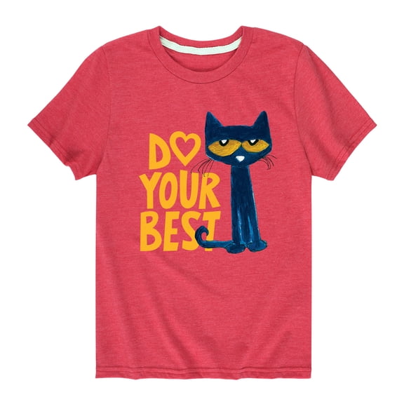 Pete The Cat - Pete Do Your Best - Youth Short Sleeve Graphic T-Shirt