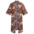 thumbnail image 5 of COOFANDY Men's Lightweight Kimono Robe Jacket Printed Japanese Style Bathrobes Casual Open Front Long Cardigan Coat Outwear, 5 of 5