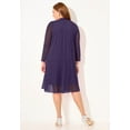 thumbnail image 2 of Catherines Women's Plus Size Beaded Trim Jacket Dress Set, 2 of 5