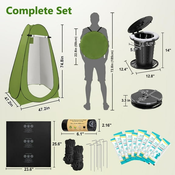 Portable Toilet Kit for Camping