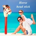 thumbnail image 3 of Inflatable Horse Head Stick Ride-on Animal Toy for Kids Horse Riding Game, 3 of 7