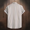 thumbnail image 5 of JAJAHO Mens Button Up Shirts Summer Striped Short Sleeve Casual Beach Collared Regular Fit Business Dress Shirts Versatile Tops, 5 of 7