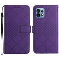 thumbnail image 2 of For Motorola Moto Edge+ 2023 Wallet Case with RFID Blocking Card Slots Holder Premium PU Leather Magnetic Kickstand Shockproof Wrist Strap Removable Flip Protective Cover, Purple, 2 of 9