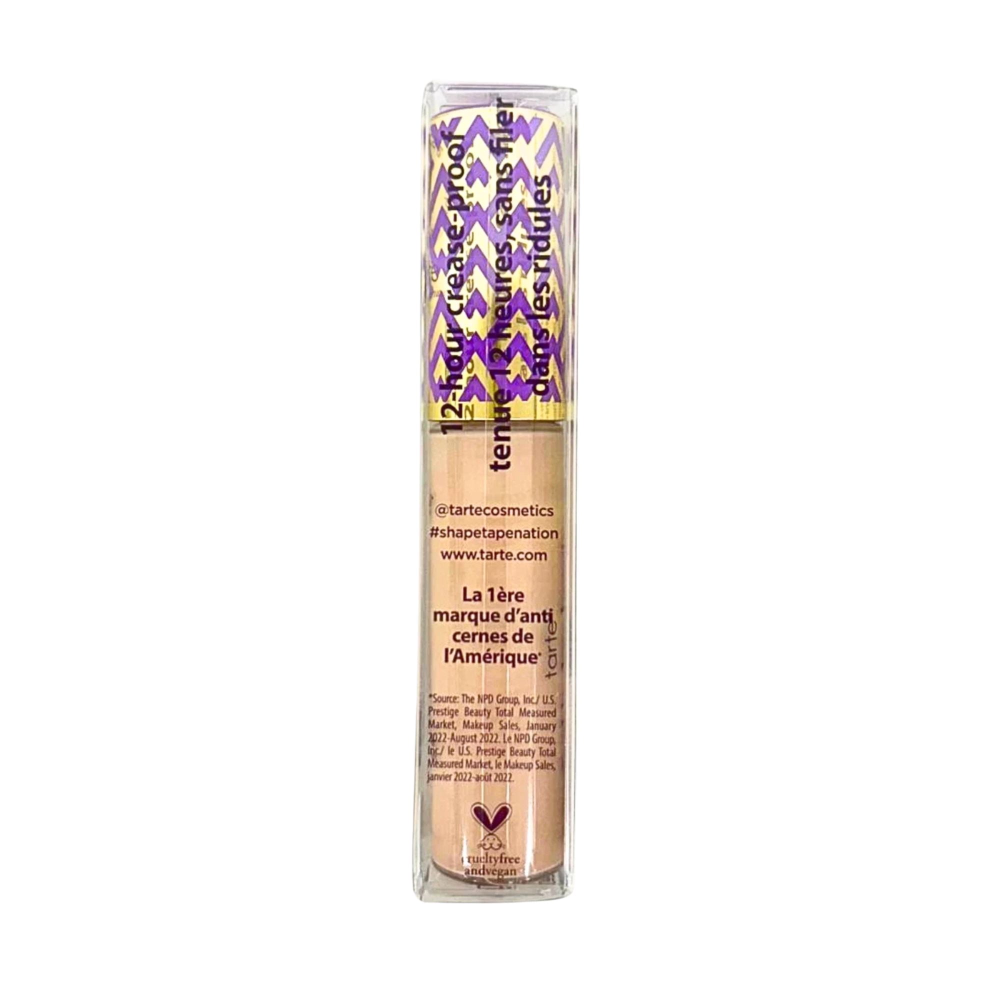 Tarte Shape Tape Full Coverage Matte Concealer, 22B Light Beige, Long-Wear Makeup, 0.33 fl oz