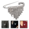 thumbnail image 4 of Miangastore Broche à Strass à la Mode Broche Créative Triangle avec Franges Costume d'Affaires, 4 of 8