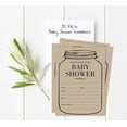 thumbnail image 5 of Inkdotpot Set Of 30Gender Neutral Rustic Baby Shower Invitations-Diaper Raffle Tickets And Baby Shower Book Request Cards Mason Jar Invites Its A Boy Its A Girl, 5 of 8