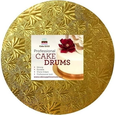 8" Gold Round Drum 1/2"