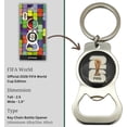 thumbnail image 2 of Yanonmyfd Official FIFA World Cup 2026 Edition - Trophy Metal Bottle Opener Keychains with Enamel Inlay Logo,Black & Silver, 2 of 16