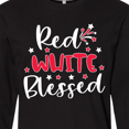 thumbnail image 4 of Inktastic 4th of July Red White Blessed Fireworks Long Sleeve T-Shirt, 4 of 5