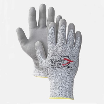 

WPP - Tasset - 960 Gray Polyurethane Palm Coated UHMWPE Knit Level 3 Cut Resistant Gloves Small (6 Pairs)