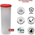 thumbnail image 5 of SIGNORA WARE Pasta Storage Container with Lid Airtight 30 oz Red, 5 of 6