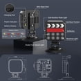thumbnail image 3 of Wireless Trailer Lights Magnetic, Rechargeable LED Tail Lights with 2.4GHz Wireless Signal, Adjustable Magnetic Tow Light for Trucks, Boats, RVs, Campers, IP67 Waterproof Trailer Light Kit, 3 of 9
