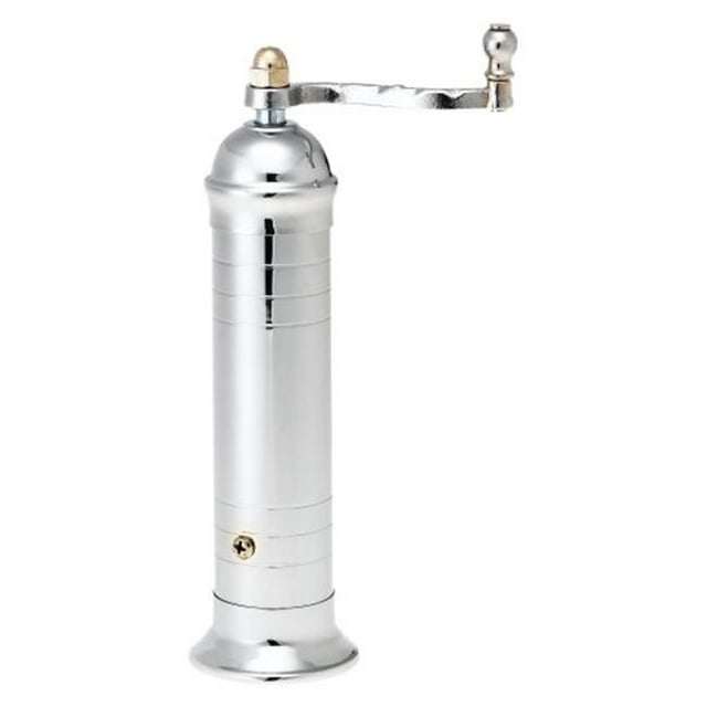 Atlas 8 Inch Chrome Plated Brass Pepper Mill