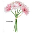 thumbnail image 2 of Ramo de flores artificiales, paquete de flores de simulación, tela para ceremonia de boda, decoración floral falsa, rosa Methold HA7391-02B, 2 of 6