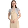 thumbnail image 1 of Top de Encaje Floral Transparente Allegra K Elegante Para Mujer Gris claro XL, 1 of 5