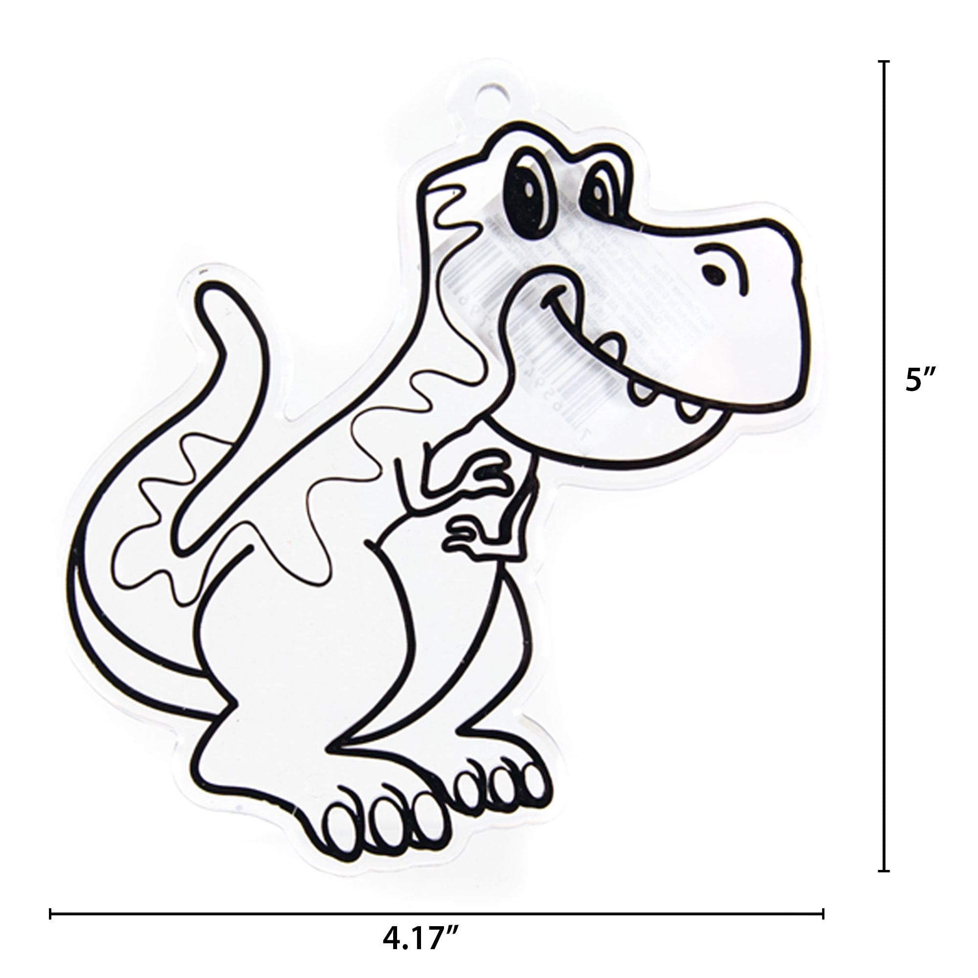 Hello Hobby Ready-to-Paint Clear T-Rex Sun Catcher