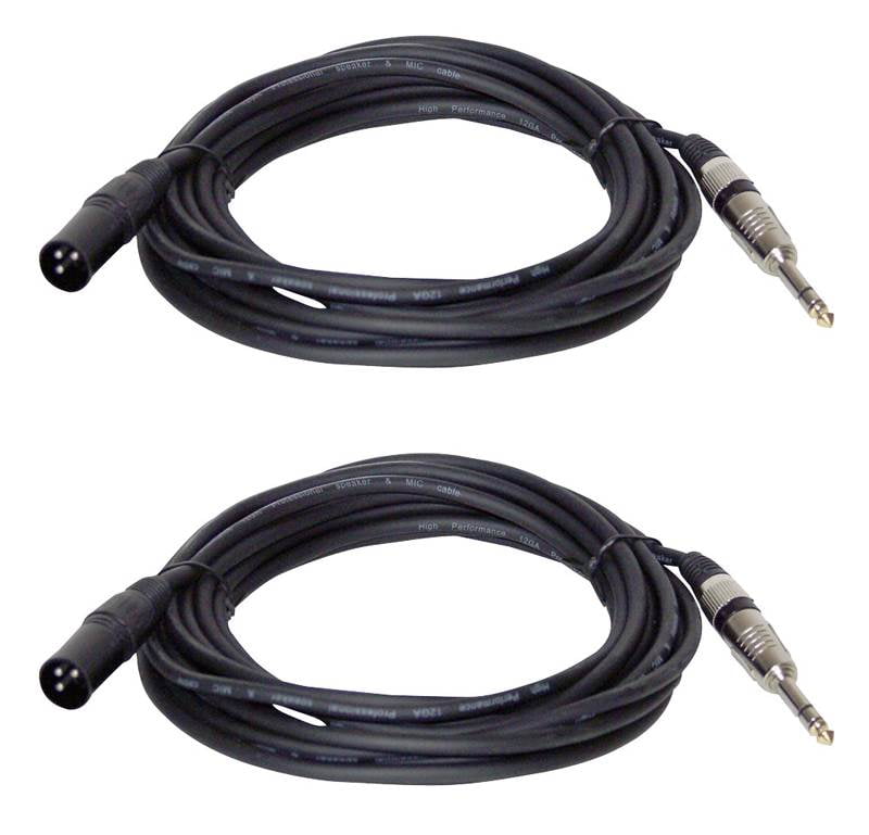 50 Feet 12 Gauge Professional Speaker Cable 1/4'' to XLR Male Walmart Canada